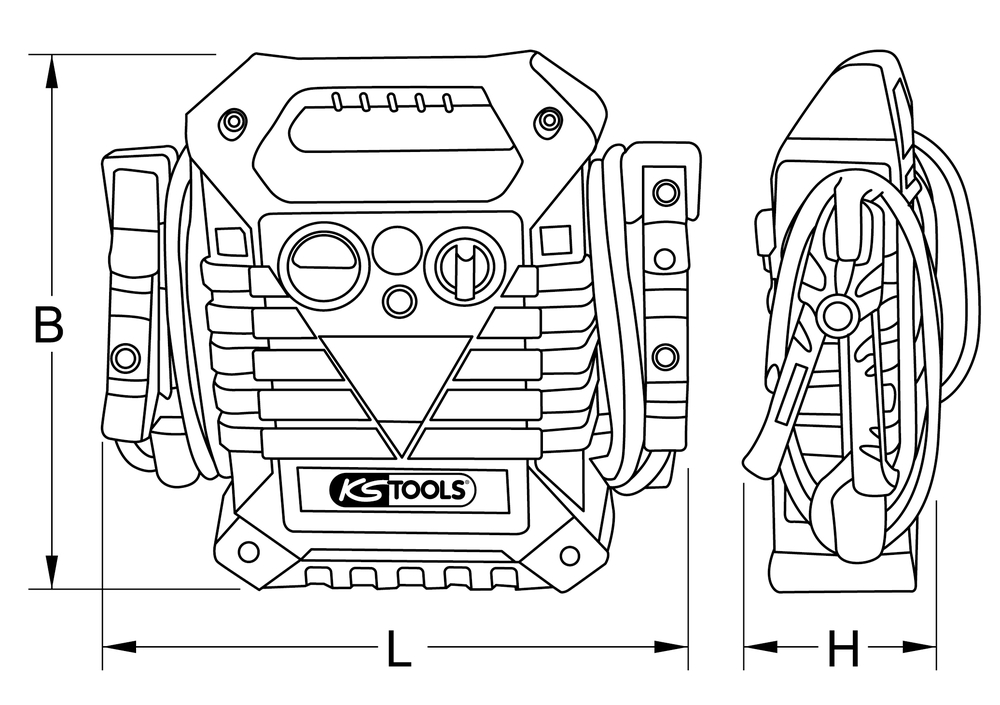 Booster à batterie 12V - 2500 A