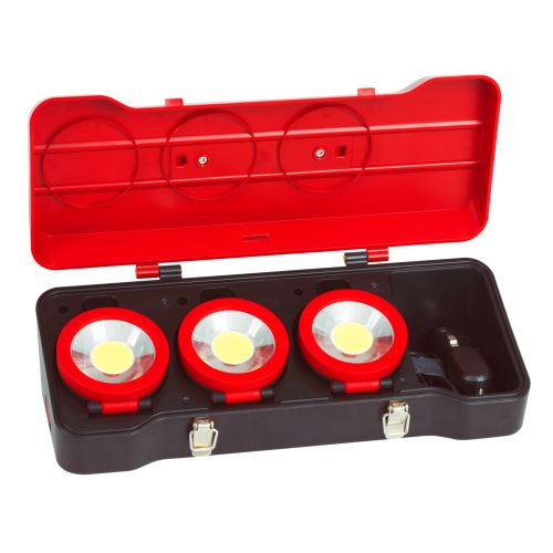 Coffret de 3 projecteurs LEDs 3W