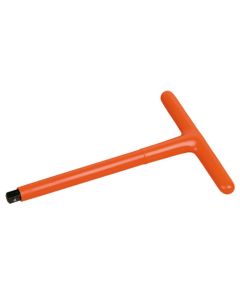Poignée en T isolée 1000V pour douilles 1/2'', L.310 mm