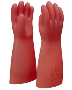 Gants d'électricien en latex naturel rouge, avec protection mécanique, classe 0 AZC, T9