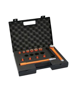 Coffret de douilles et accessoires 3/8'' isolés 1000V, 12 pièces