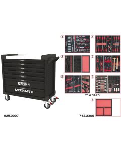 911.8205 KS TOOLS Module d'outils de démontage, garniture de porte