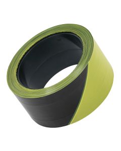 Rubalise noire et jaune, 50 mm x 100 m