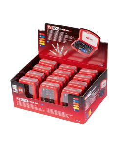 Présentoir de 12 jeux d'embouts de vissage à code couleur TORSIONpower® 1/4''