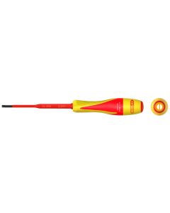 Tournevis fente bi-matière isolé 1000V - 3,5 x 100mm pour borniers électriques