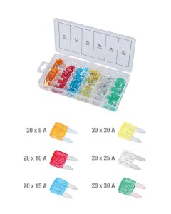 Assortiment de mini-fusibles x120