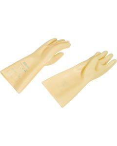 Gants d'électricien en latex naturel beige, classe 0 AZC, T9