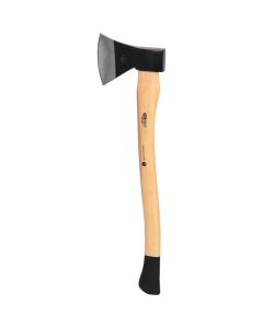 Hache à fendre, tete 1250 G, manche HICKORY maintenu avec coins en acier