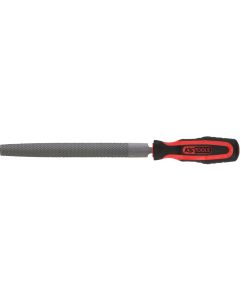 Lime demi-ronde bâtarde emmanchée, L.200 mm