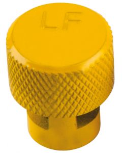 Capuchon jaune de dégonflage de roue avec valve TPMS