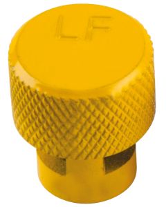 Capuchon jaune de dégonflage de roue avec valve TPMS