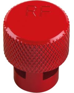 Capuchon rouge de dégonflage de roue avec valve TPMS