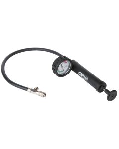 Pompe à main avec manomètre/tuyau max. 2,5 bars /soupape de décharge