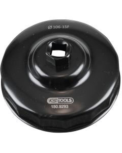 Cloche pour filtre à huile 1/2" diamètre 106 mm / 15 cannelures