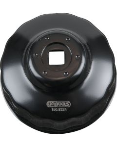 Cloche pour filtre à huile 3/8", diamètre 74/76 mm / 15 cannelures