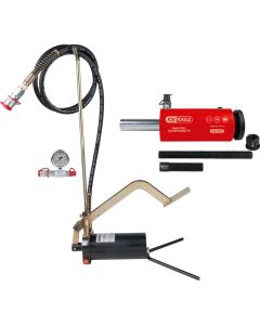 Unité hydraulique 32 t avec pompe et manomètre, 11 pcs