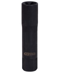 Douille à chocs TORX E18, entraînement 6 pans 22 mm, L.107 mm