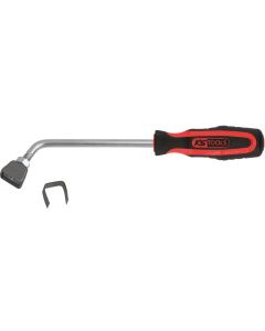 Grattoir emmanché à tête coudée, lame interchangeable