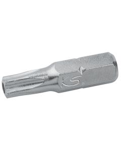 Embout de visssage 5 pans percé 1/4", TS10, L.25 mm
