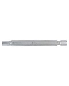 Boîte de 5 embouts de vissage 6 pans, L.75 mm - 1/4'' - 2,5 mm
