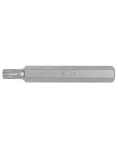Embout de vissage TORX® percé, L.75 mm - Entraînement 10 mm - TB10