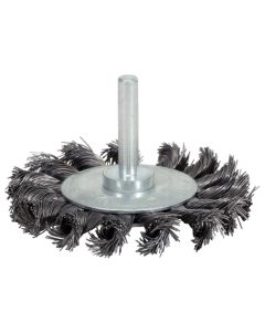 Brosse circulaire acier torsadé 0,5 mm, Ø 75 mm