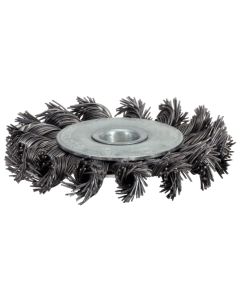 Brosse circulaire acier torsadé 0,5 mm, Ø 100 mm