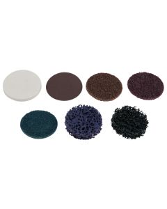 Lot de 10 disques de ponçage - 50,0 mm - paille de fer pour 515.5580