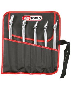 Jeu de 5 clés à embouts articulés TORX®