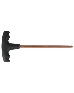 Clé mâle 6 pans tête sphérique avec poignée en ''T'' BERYLLIUMplus 3 mm, L.145 mm