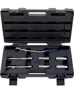 Coffret de douilles - 3/8''- spéciales démontage bougies - CHROMEplus - 7 pcs