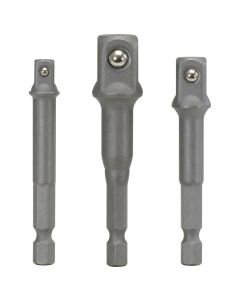 Jeu de 3 adaptateurs porte-douilles, 1/4''-3/8''-1/2''
