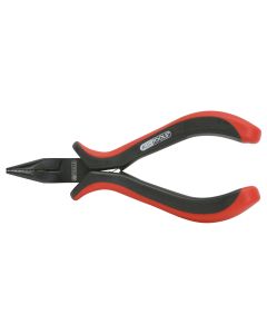 Pince électronique à bec demi-rond droit, 130 mm