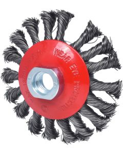 Brosse acier torsadé 0,5 mm, Ø 100 mm