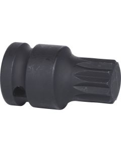 Douille tournevis à chocs courte 1/2'' XZN®, M16 - L. 43 mm
