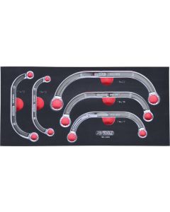 Module de clés polygonales demi-lunes, 5 pièces
