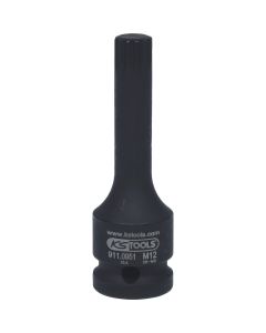 Douille tournevis à chocs longue XZN® 1/2'', M12
