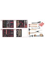 Servante One by One 7 tiroirs équipée de 166 outils pour la carrosserie