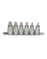 Rail de 6 douilles tournevis 1/2'' XZN®, M5 à M14, L.55 mm
