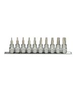 Rail de 10 douilles tournevis ULTIMATE® TORX® 3/8'', T10 à T55