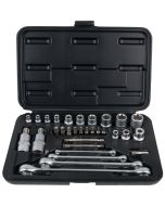 Coffret de douilles et douilles tournevis TORX®, 1/4'&apos; - 5/16'&apos; - 3/8'&apos; - 1/2'', 31 pièces