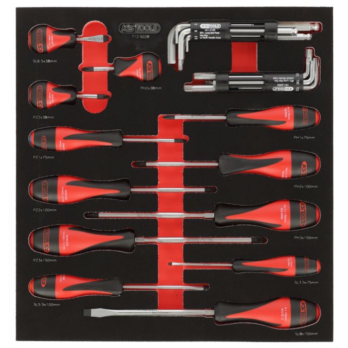 Servante 14 tiroirs équipée de 354 outils à prix mini - KS TOOLS