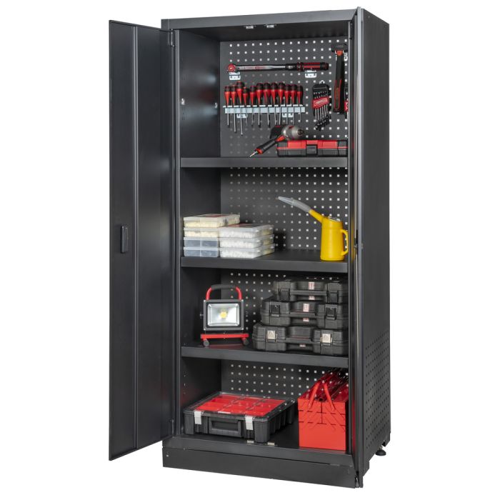 KS Tools - Armoire double perforée à 4 étagères, L. 903 x P. 518 x H. 1950  mm