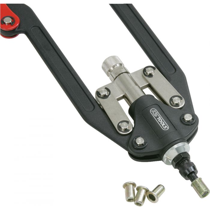 KS Tools - Coffret de pince à rivets et écrous aveugles (insert) - 2 bras  pliants