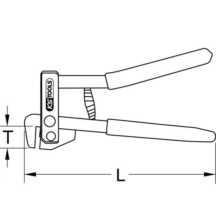 KS Tools - Pince à soyer automatique, 220 mm